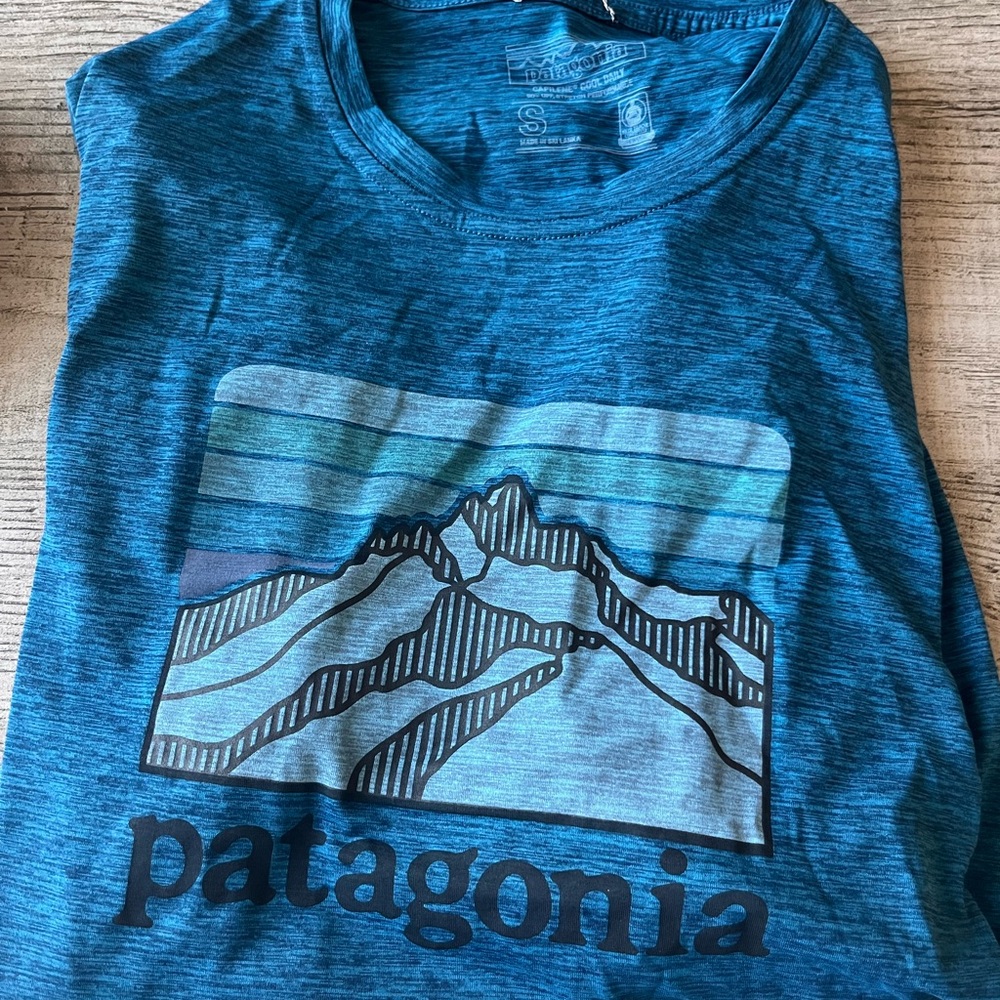 Patagonia Men’s Blue capiline cool daily T-Shirt
